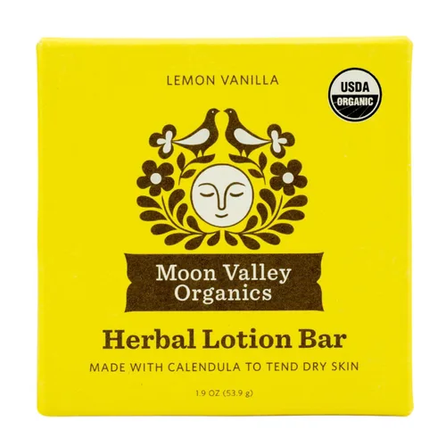 Vista 9 de Moon Valley Organics Barra de Loción Herbal en Bergamota Geranio, Moon Melt Bar, Caléndula y Consuelda, Cera de Abejas, Sana y Restaura la Piel