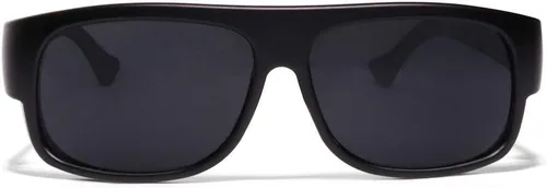 Vista 3 de ShadyVEU - Lentes de sol ovalados con parte superior plana, protección UV, lente negra oscura, vintage, Eazy E, Old School Gangsta OG grandes tonos