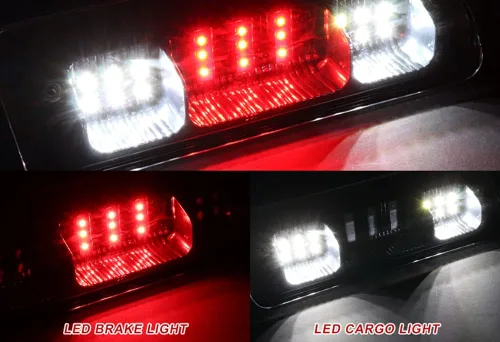 Vista 2 de Luz de freno trasera de montaje central de techo trasero LED de montaje alto Tercera luz de freno compatible con Ford F-150 Lobo 2004 – 2008 / Ford