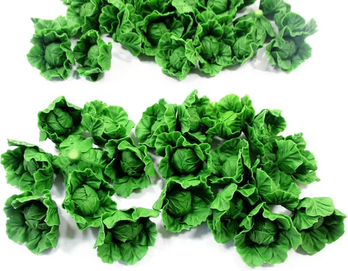 Vista 4 de 10 Miniaturas de verduras de col sin recortar sueltas 1:6 12223