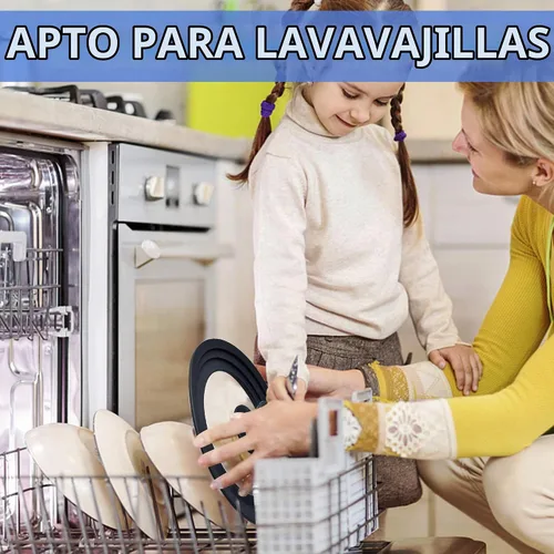 Vista 6 de Tapa para olla, sartén pequeña universal, borde de silicona resistente al calor, tapas de repuesto para utensilios de cocina de 6,7,8 pulgadas
