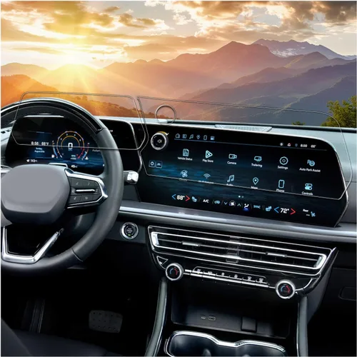 Vista 34 de SXCY Protector de pantalla para Jeep Wagoneer S 2025 (6 unidades) [GPS+Dash+pantalla central, nano] para Jeep Wagoneer S 2025, protector de pantalla