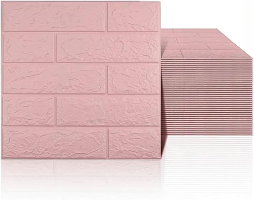 Vista 25 de 10 paneles de pared 3D negros, cobertura de 14.5 pies cuadrados, adhesivo imprimible con paneles de pared de espuma de polietileno autoadhesivos