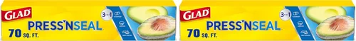 Vista 9 de Glad Press'N Seal - Rollo de plástico para alimentos, rollo de 70 pies cuadrados (el paquete puede variar)