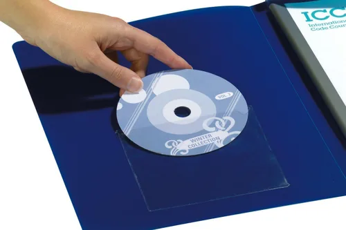 Vista 5 de Durable Pocketfix - Bolsillo autoadhesivo para CD/DVD, transparente, paquete de 100