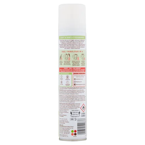 Vista 4 de Batiste Champú seco, fragancia desnuda, 6.73 fl. oz. Paquete de 6