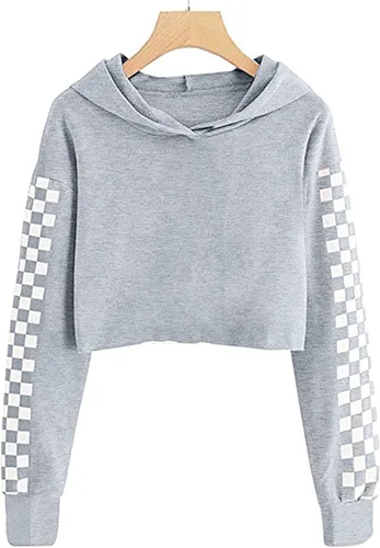 Vista 2 de Meikulo Conjunto de 2 piezas para niñas, sudaderas con capucha y pantalones deportivos de manga larga