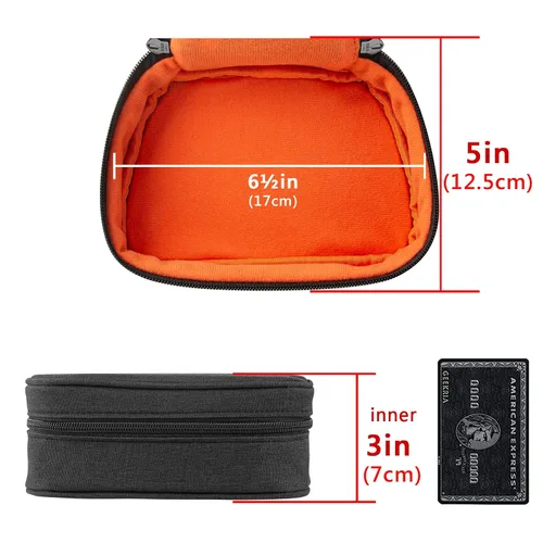 Vista 2 de Geekria Controller Protection Case Compatible with Luna Controller, Replacement Protective Travel Carrying Bag with Cable Storage