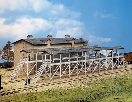 Vista 13 de Walthers Cornerstone Serie Kit HO Scale 2-Stall Motor House & Accesorios
