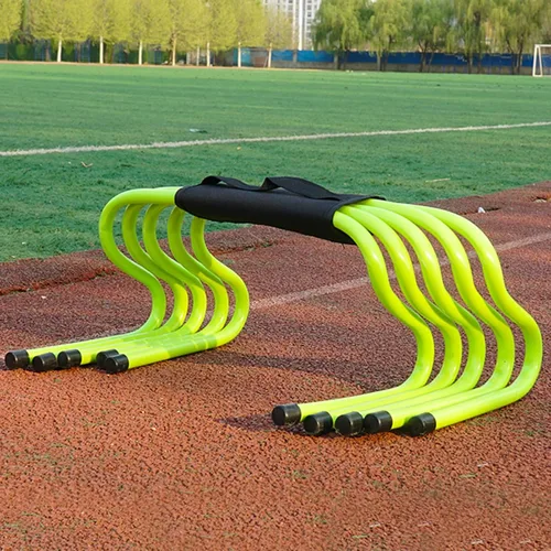 Vista 20 de YXXSDP Entrenamiento de velocidad de agilidad obstáculos para atletas, equipo de práctica deportiva portátil multicolor para entrenamiento