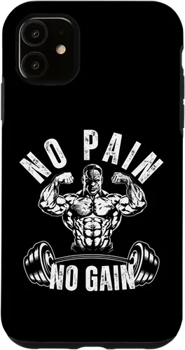 Vista 8 de No Pain No Gain Workout Motivational Case for iPhone 16