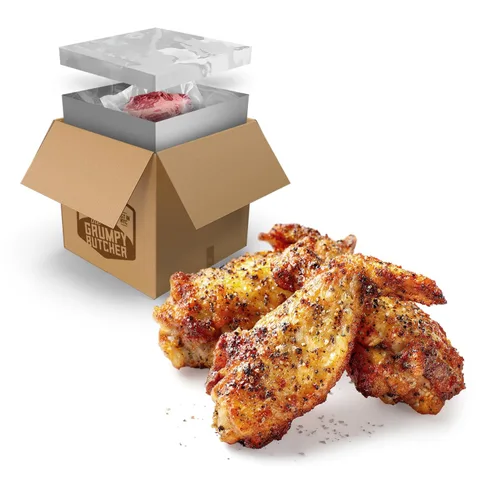 Vista 9 de Grumpy Butcher - Solomillos de pechuga de pollo empanizados, congelados, 5 Horno o freidora de aire listo, ligeramente sazonado, revestimiento