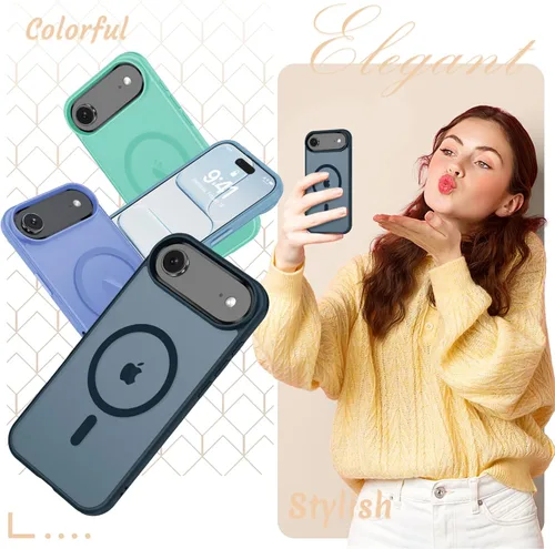 Vista 289 de Funda para Google Pixel 10 Pro XL, cubierta magnética mate, color negro Fit for MagSafe, Screen Protector included, Shockproof Military Grade
