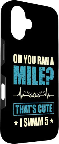 Vista 3 de Funny Swimmer I Swam 5 Hilarious Swimming Case for iPhone 16