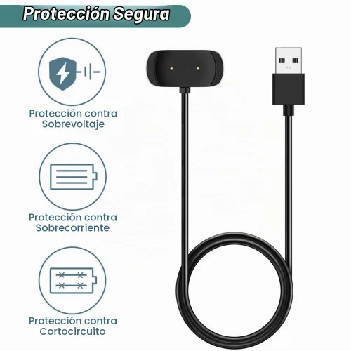 Vista 5 de Kissmart Cargador para Amazfit T-Rex Pro, Bip 5, Bip 3, Bip U Pro, GTS 4 Mini, GTS 2, GTS 2e, GTS 2, GTR 2, GTR 2e, GTR mini, cable de carga