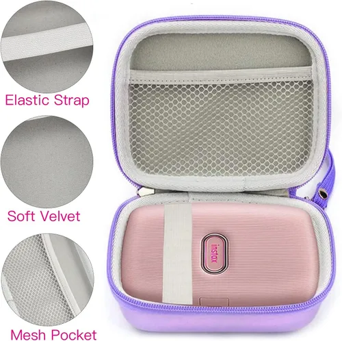 Vista 2 de Pequeña funda rígida de transporte para Fujifilm Instax Mini Link Smartphone Impresora 2 1 Funda protectora EVA Bolsa de almacenamiento Estuche