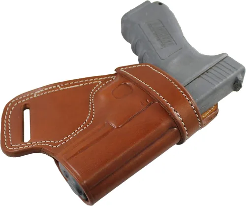 Vista 7 de YT HOBBY Funda de Pistola de Cuero Artesanal Premium SOB (Small of Back)
