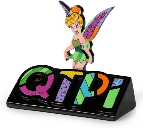 Vista 2 de Enesco Disney by Britto Tinker Bell - Figura de pastel Cutie Pie, 4.25 pulgadas