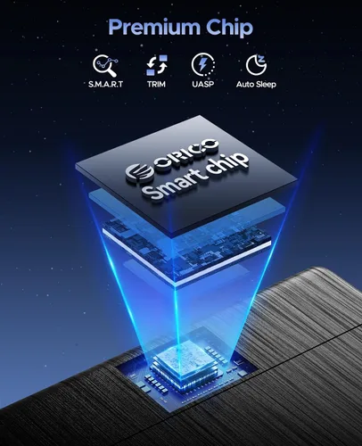 Vista 13 de ORICO Caja de disco duro externo USB 3.0 a SATA III de 2.5 pulgadas para disco duro SATA HDD/SSD de 2.5 pulgadas 0.276 in-0.374 in sin herramientas