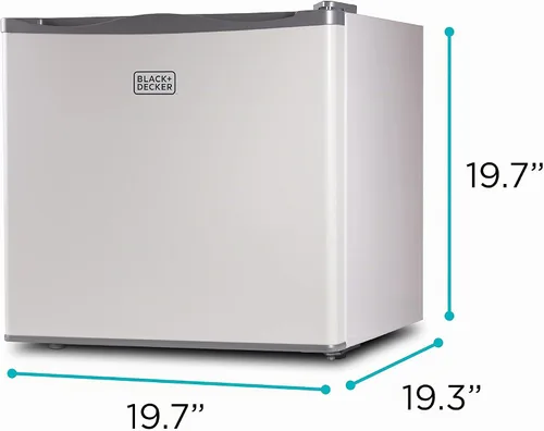 Vista 6 de BLACK+DECKER 1.2 Cu. Ft. Compact Upright Freezer, BUFK12W, White Certificado Energy Star, mini congelación profunda con estante de alambre de ancho