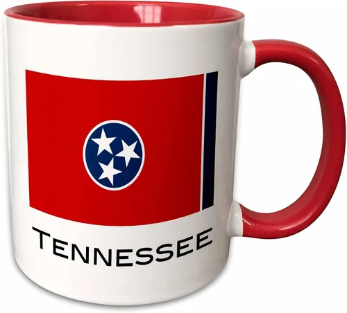 Vista 19 de 3dRose Taza de dos tonos con la bandera del estado de Iowa, 11 onzas, negro/blanco