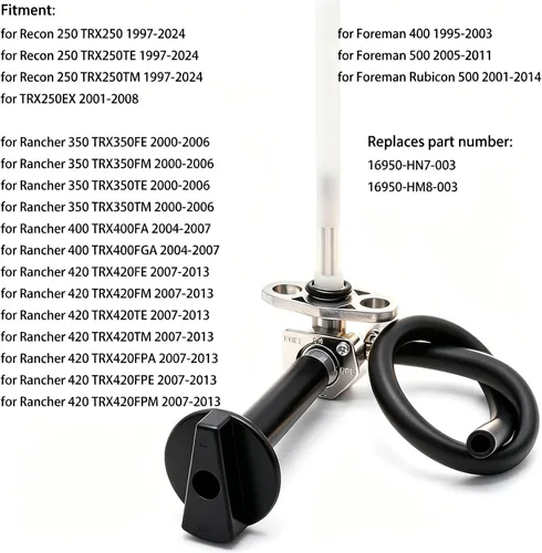 Vista 2 de Válvula de combustible para Honda Recon 250 1997-2024/Rancher 350 400 420 / Foreman 400 450 Rubicon 500, para Honda TRX250 TRX350 TRX400 TRX420
