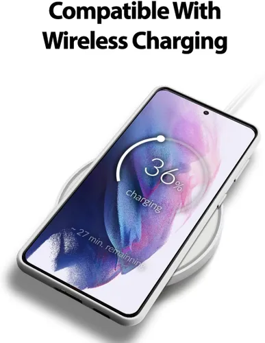 Vista 2 de GOOSPERY Funda de silicona líquida compatible con Samsung Galaxy S21 Plus, suave al tacto, protección de cuerpo completo, a prueba de golpes