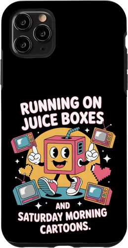 Vista 13 de Cajas de jugo y dibujos animados - Funda retro nostalgia para niños de los 90 para iPhone 16