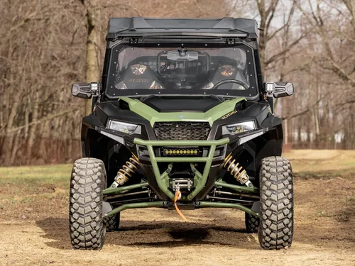 Vista 4 de SuperATV Parabrisas abatible de policarbonato de 1/4 pulgadas para Polaris General 1000: 2016+/ Polaris General 1000-4: 2017+ Actuador electrónico