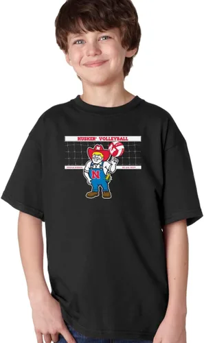 Vista 9 de CornBorn Camisetas de voleibol de Nebraska para niños jóvenes Elige tu diseño