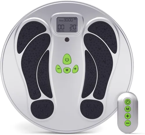Vista 8 de Aprobación de la FDA - Estimulador muscular electrónico para masaje de piernas y pies con neuropatía, masajeador de pies EMS para alivio del dolor