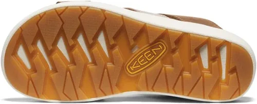Vista 4 de KEEN Ellecity Sandalias de plataforma cómodas para mujer, con puntera abierta, color coco tostadocervatillo, 6, 7, 8, 9, 10