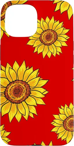 Vista 6 de Patrón de girasol en rojo vintage floral flor mujeres regalo caso para iPhone 17