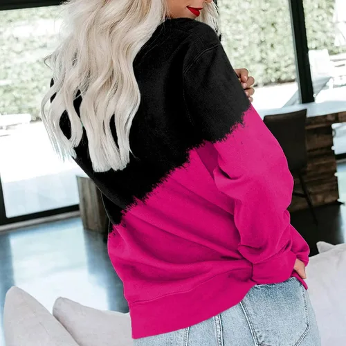 Vista 3 de LCMTWX Sudaderas de gran tamaño para mujer, de manga larga, lindas, holgadas, suaves, de manga larga