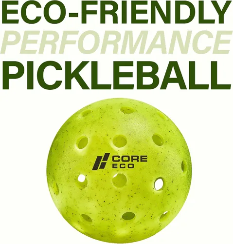 Vista 7 de CORE Pickleball -ECO Ball Pelotas de pickleball para exteriores - Copa del Mundo de Pickleball oficial y aprobadas por el torneo USAPA