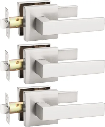 Vista 14 de KNOBWELL - Juego de cerradura con 1 picaporte resistente para puertas de una cara, ideal para puertas interiores reversibles, 0.93 libras