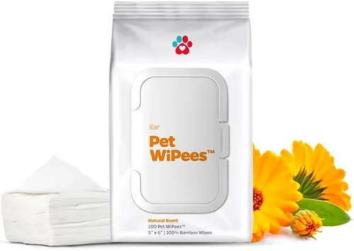 Vista 16 de Toallitas para gatos de todo uso Pet WiPees™ – 100 Toallitas de baño diarias para gatos, Toallitas naturales para gatos para orejas, pelaje