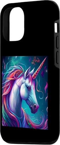 Vista 2 de iPhone 15 Unicorn Love Mystical Nature Forest Case