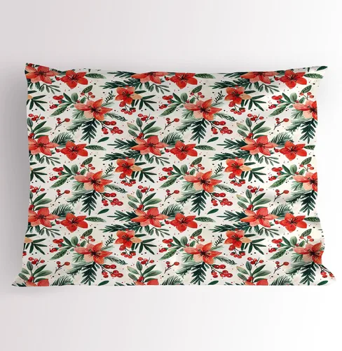 Vista 74 de Lunarable Juego de 2 fundas para almohada de otoño, tema vintage otoñal con estilo granja, ilustración de flores silvestres, artículo de cama