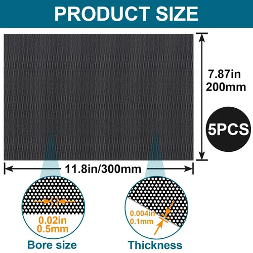 Vista 2 de 5 hojas de malla para ojos, de PVC imprimible de 0.020 in para máscara, lona de malla impermeable para disfraces de cosplay, accesorios
