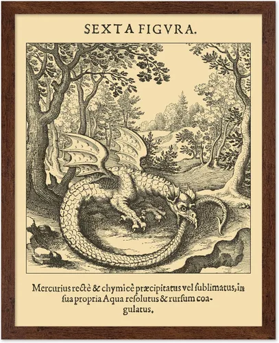 Vista 10 de Poster Master Póster astrológico clásico, impresión de ciencia vintage, regalo para artistas, amigos, el antiguo zodiaco de Egipto, rueda