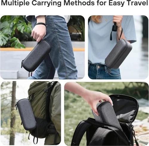 Vista 6 de STARTRC PHOTO Estuche de transporte de doble capa para DJI Osmo Pocket 3/para Xtra Muse, bolsa de almacenamiento dura portátil ligera con correa