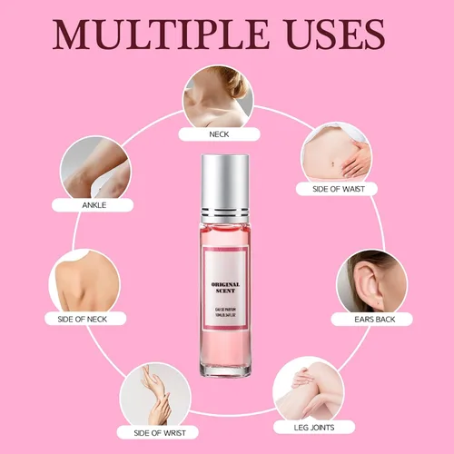 Vista 5 de Conjuntos de perfume para mujer, perfume de feromonas para mujer, juego de regalo de perfume enrollable de larga duración, cítricos, ámbar