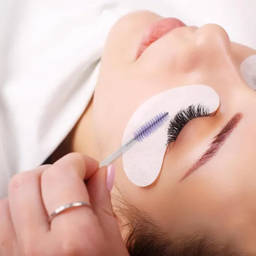 Vista 6 de G2PLUS 300 unidades de brochas desechables para rímel, kit de maquillaje con cepillo de pestañas de cristal, varillas ajustables para extensiones