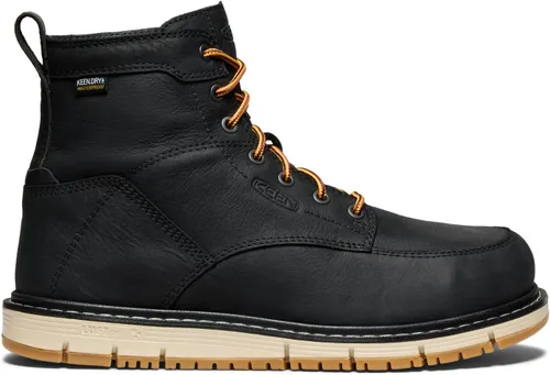 Vista 2 de KEEN Utility Botas de trabajo San José con punta de aleación de 6 pulgadas para hombre Negro/Chicle
