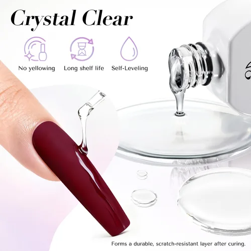 Vista 8 de AZUREBEAUTY Esmalte de Uñas con Capa Superior Mate – Transparente Natural de Secado Rápido, Larga Duración, Fórmula de Secado al Aire, Acabado