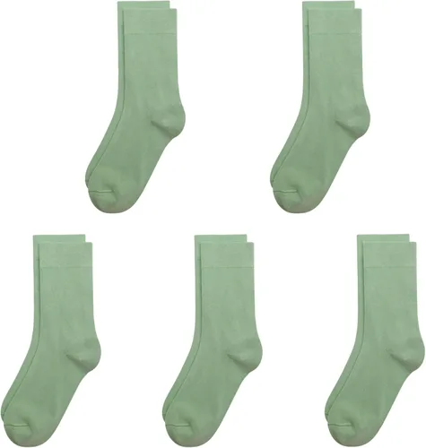 Vista 28 de SERISIMPLE Calcetines de bambú de viscosa para niños, calcetines escolares antiolor para niños y niñas, uniforme, ligeros, con costuras planas, 5