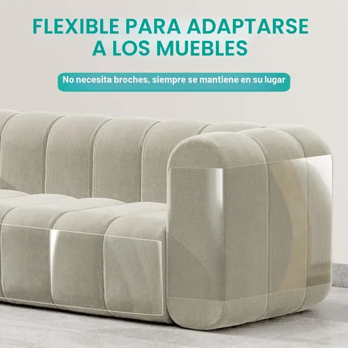 Vista 4 de [Vinilo grueso] Protector de muebles antiarañazos para gatos, protector de sofá adhesivo de una sola cara para gatos, protector flexible de esquina