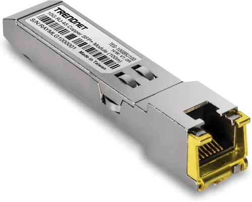 Vista 8 de TRENDnet SFP to RJ45 10GBASE-LR SFP+ Módulo LC monomodo, TEG-10GBS10, hasta 6.2 mi (6.2 millas), Transceptor SFP conectable en caliente, Conector LC