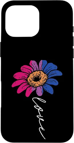 Vista 19 de Funda para iPhone 16 Love Sunflower Floral LGBTQ Bisexual Flag Gay Pride Ally Bi